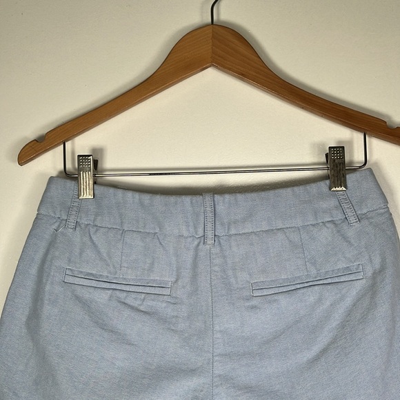 J.crew light blue cotton trouser shorts 0 | coastal granddaughter preppy travel - Picture 8 of 14